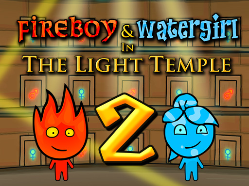 Fireboy and Watergirl 2 Light Temple - Light Temple with illuminating puzzles